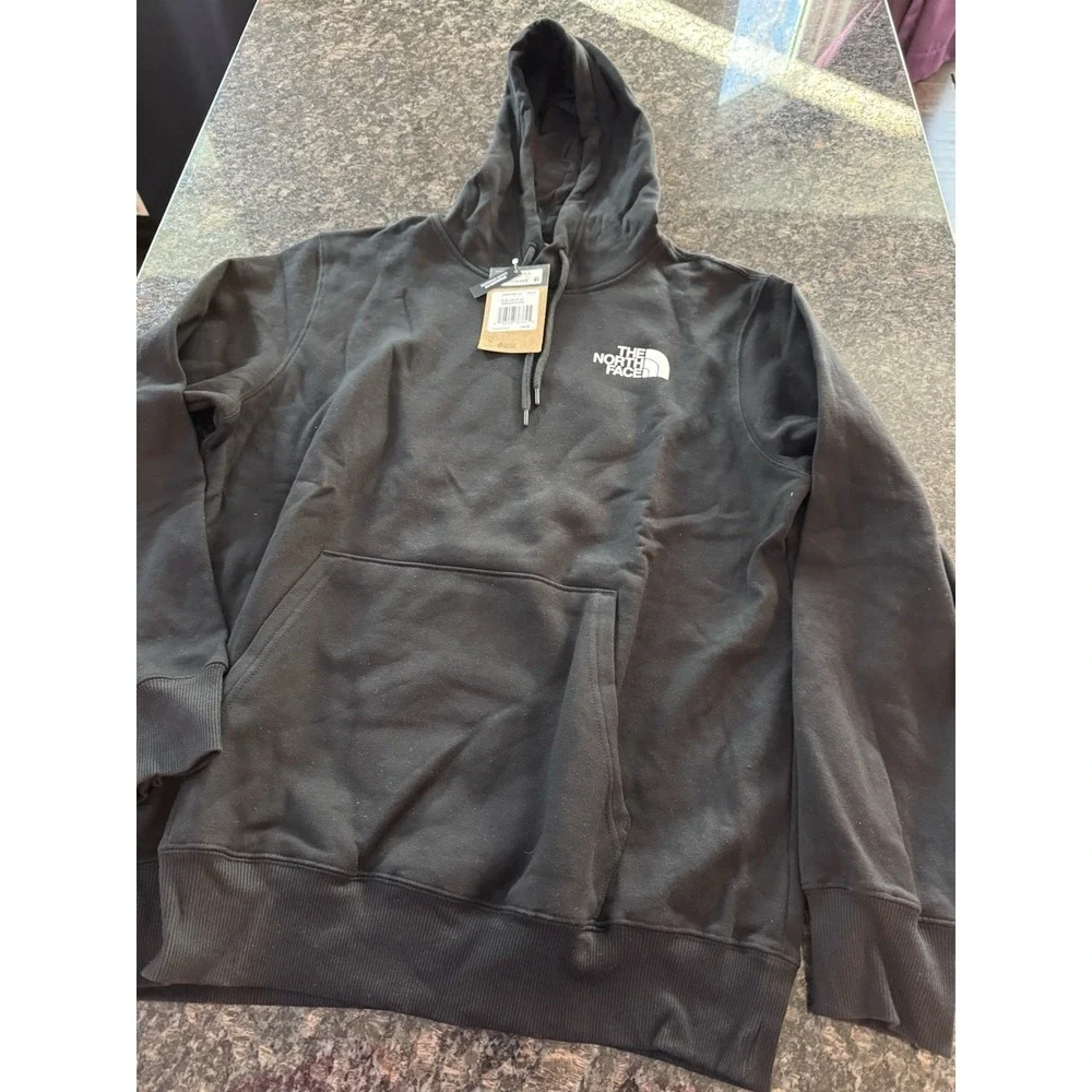 The NorthFace Graphic Double‎ Sided Black Mens Hoodie XL NWT